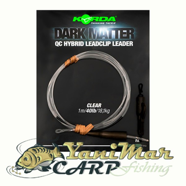 Монтаж Korda Dark Matter Leader QC Hybrid Clip 40lbs