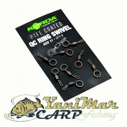 Вирбели Korda PTFE Coated QC Ring Swivel