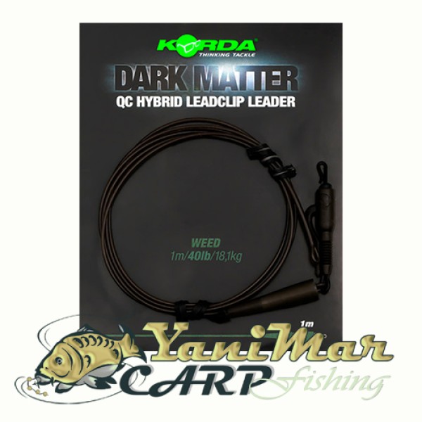Монтаж Korda Dark Matter Leader QC Hybrid Clip 40lbs