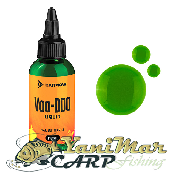 Течна добавка Baitnow METHOD FEEDER LIQUID VOO-DOO HYBRID Halibut & Krill 50ml