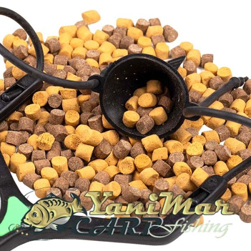 Пелети Baitnow Pellet Method Feeder Yellow Spin 8mm 800g