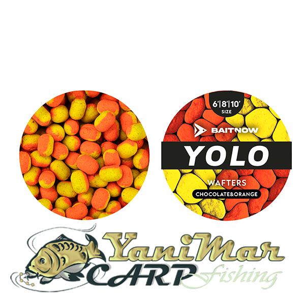 Уафтери Baitnow YOLO Orange & Yellow Chocolate-Orange Method Feeder 24g (6/8/10mm)