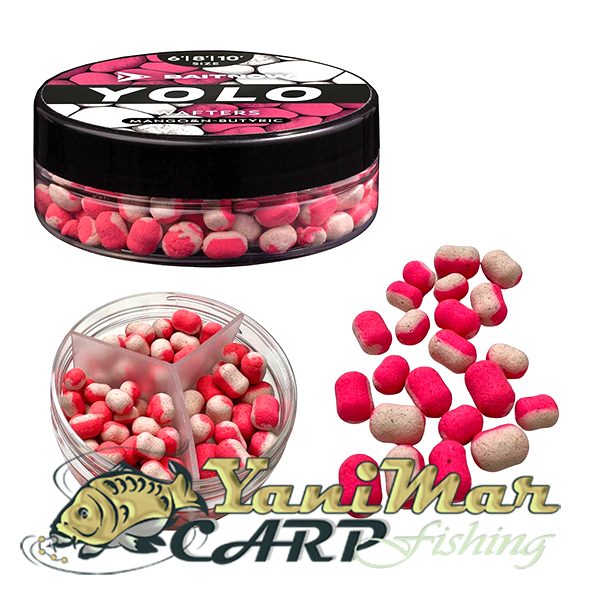 Уафтери Baitnow YOLO White & Pink Mango & N-Butyric Wafters