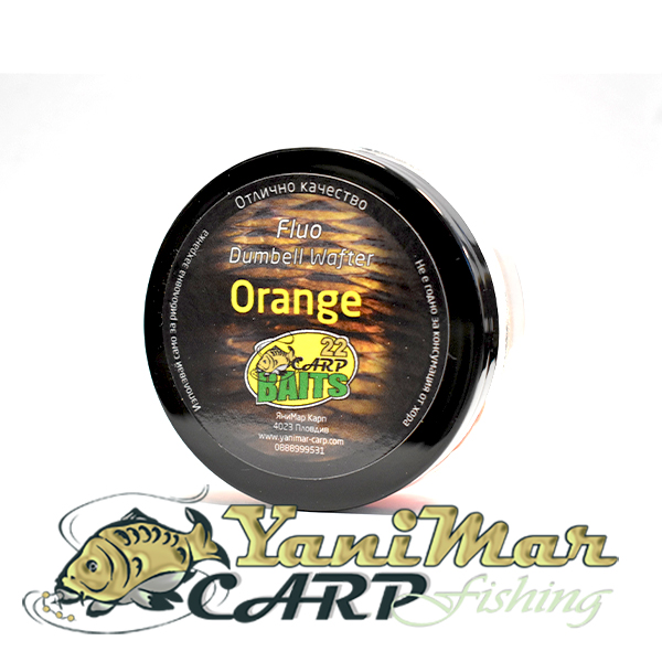 Дъмбел Carp 22 Dumbell Fluo Wafter Портокал 8 mm