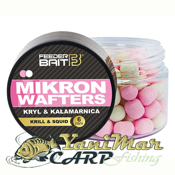 Балансирани дъмбели Feeder Bait Mikron Wafters Krill Squid 6 mm.