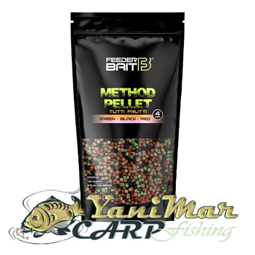 Микро пелети Feeder Bait Tutti Frutti Green, Black & Red 4 mm