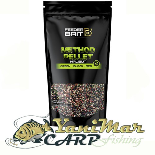 Пелети Feeder Bait Micro Pellet 2mm Halibut Green Black Red