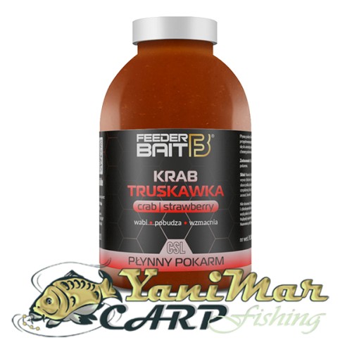 Течна Добавка Feeder Bait Liquid Strawberry Crab
