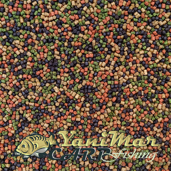Микро пелети Feeder Bait Micro Pellet 2mm Tutti Frutti – Green, Black & Red