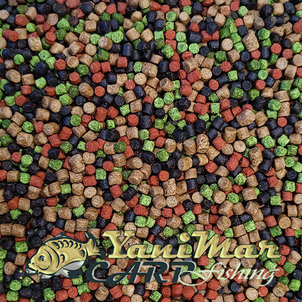 Микро пелети Feeder Bait Tutti Frutti Green, Black & Red 4 mm