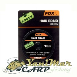 Конец Fox Edges Hair Braid Brown 10m