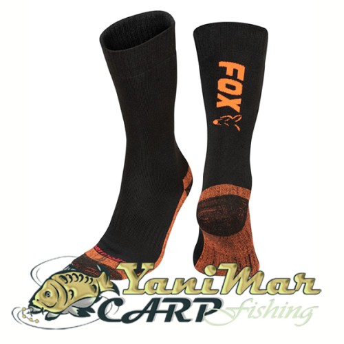 Термо чорапи Fox Collection Black Orange Thermolite Socks