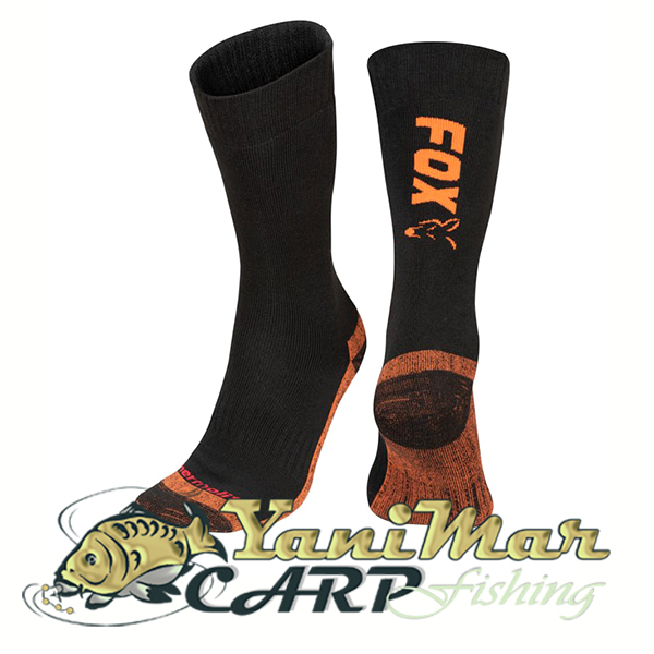 Термо чорапи Fox Collection Black Orange Thermolite Socks