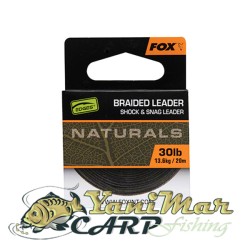 Влакно за поводи Fox EDGES™ Naturals Braided Leader