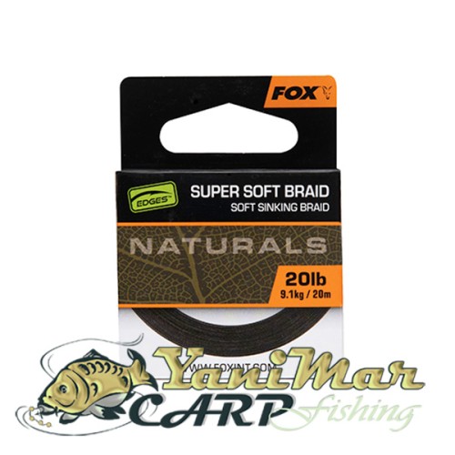Влакно за поводи Fox EDGES™ Naturals Super Soft Braid