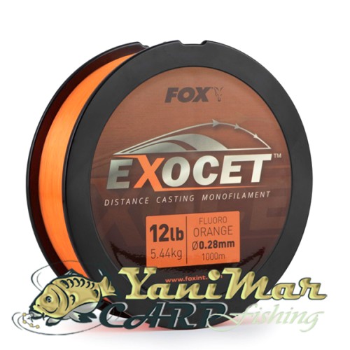 Шаранско влакно Fox Exocet Fluoro Orange Mono 1000m