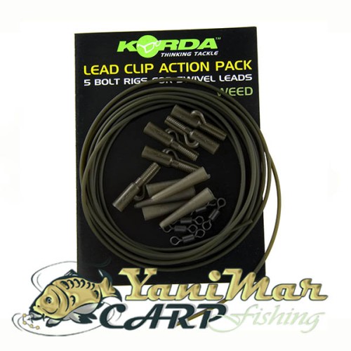 Комплект Korda Lead Clip Action Pack, за монтажи