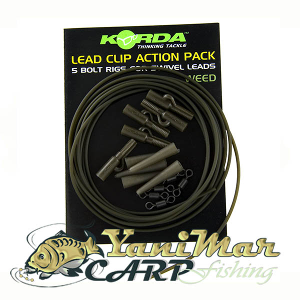Комплект Korda Lead Clip Action Pack, за монтажи
