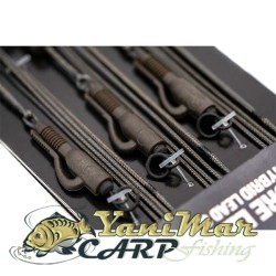 Готов монтаж Korda Kable Leadcore Leader Hybrid Lead Clip Ring Swivel 1m