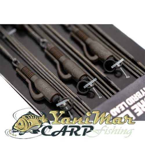 Готов монтаж Korda Kable Leadcore Leader Hybrid Lead Clip Ring Swivel 1m