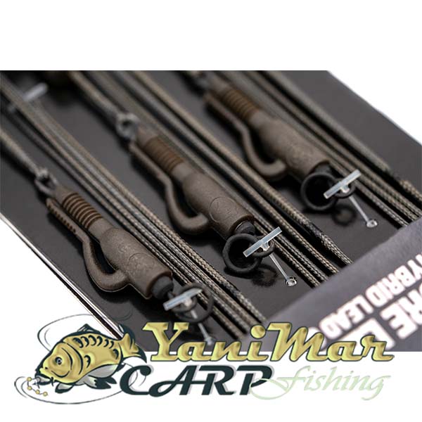 Готов монтаж Korda Kable Leadcore Leader Hybrid Lead Clip Ring Swivel 1m