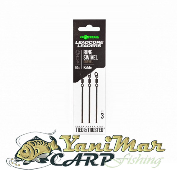 Готови монтажи Korda Kable Leadcore Leader Ring Swivel 50cm