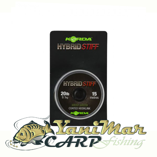 Влакно Korda Hybrid Stiff Coated Braid 20lb, за поводи