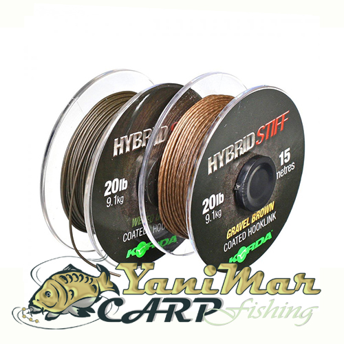 Влакно Korda Hybrid Stiff Coated Braid 20lb, за поводи