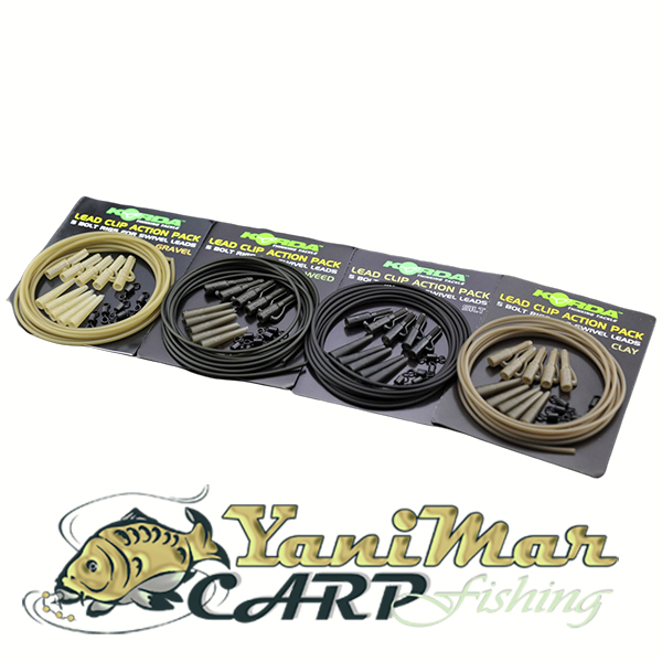 Комплект Korda Lead Clip Action Pack, за монтажи