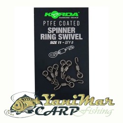 Вирбели Korda PTFE Coated Spinner Ring Swivel Size 11
