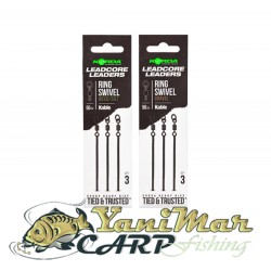 Готови монтажи Korda Kable Leadcore Leader Ring Swivel 50cm