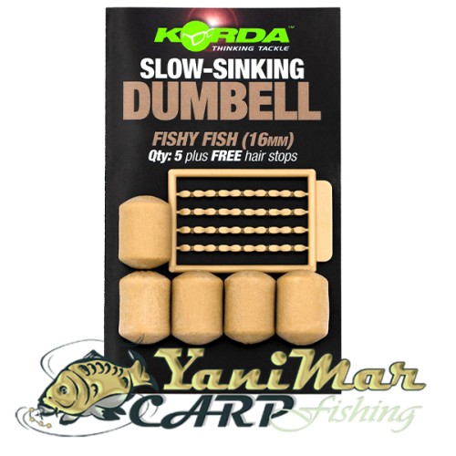 Ароматизирани дъмбели Korda Slow-Sinking Dumbell - Fishy Fish