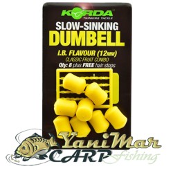 Ароматизирани дъмбели Korda Slow-Sinking Dumbell - I.B. Flavour