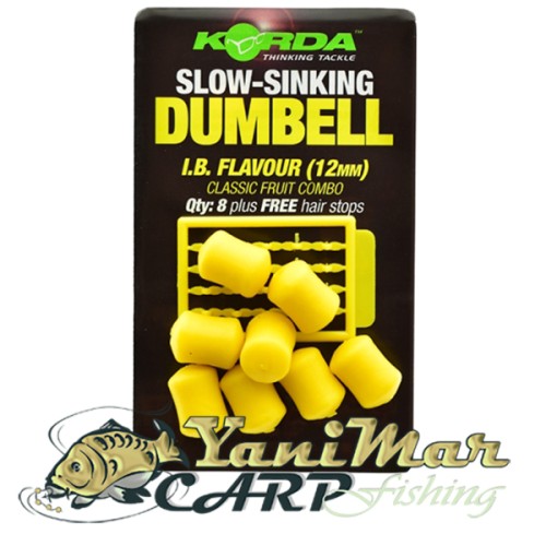 Ароматизирани дъмбели Korda Slow-Sinking Dumbell - I.B. Flavour