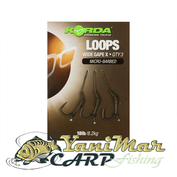 Готов монтаж Korda Loop Rigs Size DF Wide Gape X