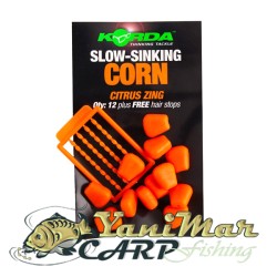 Бавнопотъваща царевица Korda Slow Sinking Corn Citrus Zing Orange
