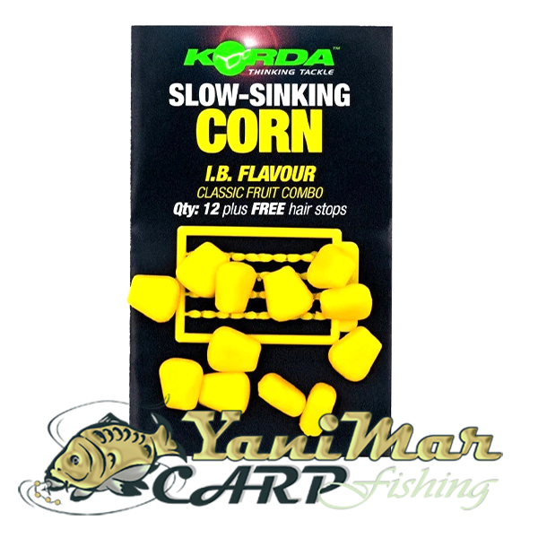 Бавнопотъваща царевица Korda Slow Sinking IB Corn Yellow