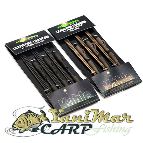Готов монтаж Korda Kable Leadcore Leader Hybrid Lead Clip Ring Swivel 1m