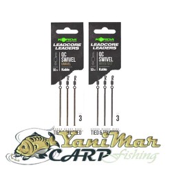 Монтажи Korda Kable Leadcore Leader QC Swivel Gravel 50cm