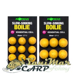 Бавнопотъващи топчета Korda Slow Sinking Boilie Essential Cell