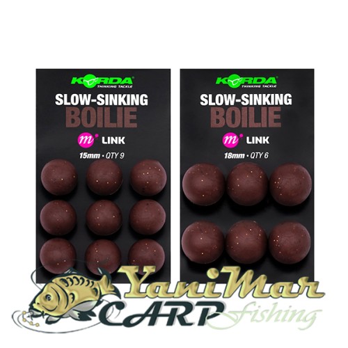 Бавнопотъващи топчета Korda Slow Sinking Boilie Link
