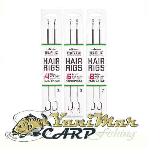 Готови монтажи KORDA Basix Hair Rigs Wide Gape
