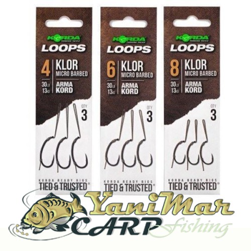 Готов монтаж Korda Klor Ready Tied Loop Rigs
