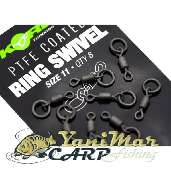 Вирбели Korda PTFE Coated Ring Swivel