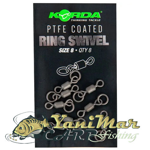 Вирбели Korda PTFE Coated Ring Swivel