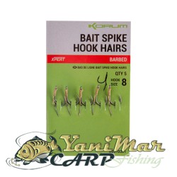 Готови монтажи Korum Bait Spike Hook Hairs Barbed