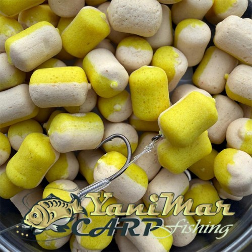 Уафтери Massive Baits Tricky Wafters Milky Cream 10x7mm – Балансирана стръв за Фидер и Метод Фидер