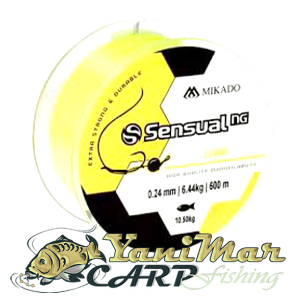 Монофилно шаранджийско влакно Mikado Line Sensual N.G Carp Fluo Yellow