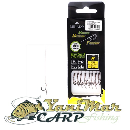 Готови монтажи Mikado Method Feeder Rig With Spike X-tra Strong braided 0.12 mm 