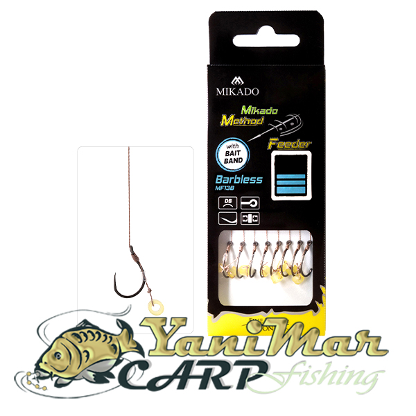 Готови монтажи Mikado Method Feeder Rig MF13B With Rubber braided 10 cm